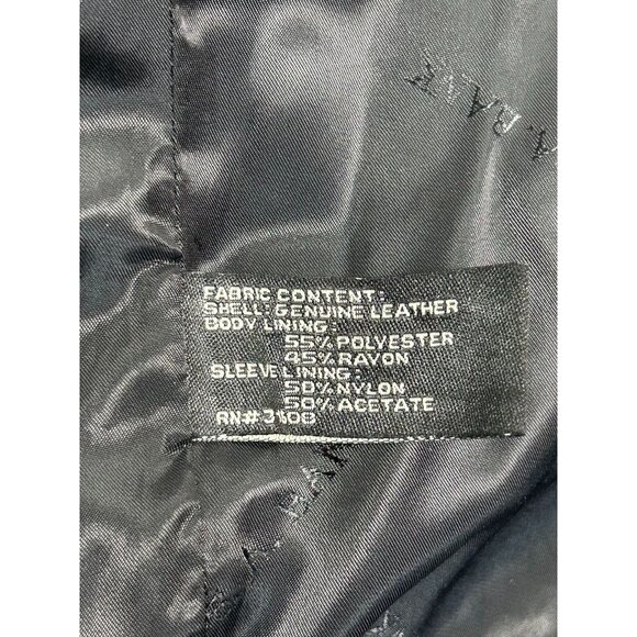 Jos. A. Bank Men’s Signature Collection Leather Jacket w/ Liner in Black - Sz L - Picture 6 of 10